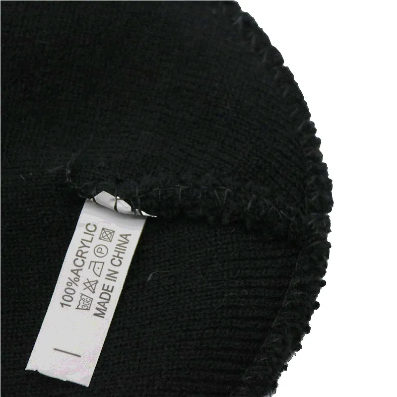 Unisex Winter Autumn Short Paragraph Acrylic Letter Embroidery Knitted Beanies Hat Men Women Keep Warm Cold Caps W75 220727