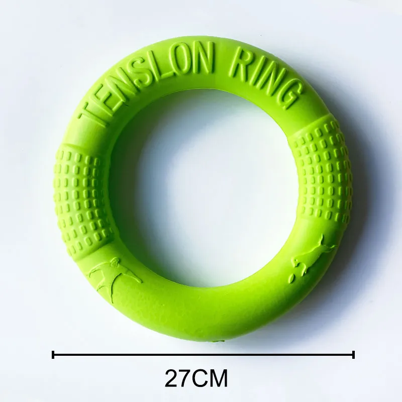 Novos brinquedos para cães para cães grandes eva -se interativo resistente ao extrator de anel para cães Pet Discs Flying Bite Ring Toy para SMA