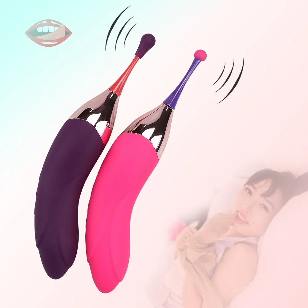 G-Spot Vibratore Dito femminile Masturbazione Massaggio Clitoride Due giocattoli sexy Negozio di coppie