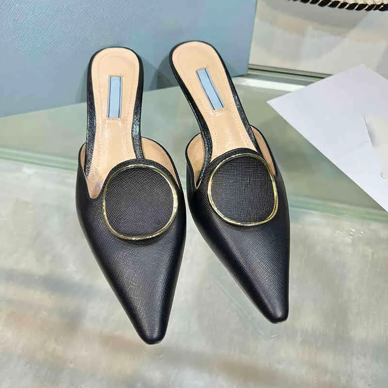 Sexy Sandals For Sandals Women Stiletto Leather Shoes Summer Sandal Heel Heels Slippers Shoe Fenty Slides Slippers 220509