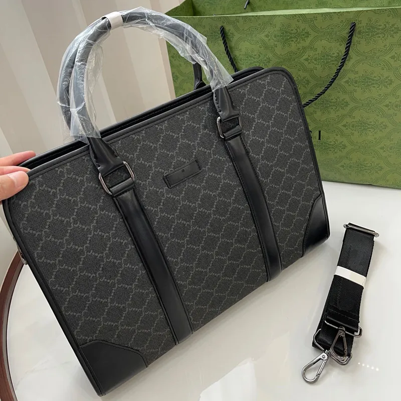 Heren aktetas ontwerper handtassen modebedrijf schoudertas casual letters tassen vrouwen mannen met riembeurs d227161f