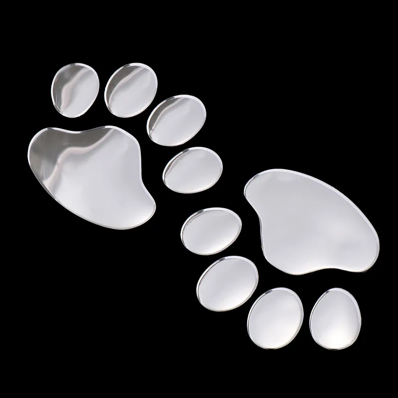 Creatief 3D Animal Paw Foot Patroon Sticker Car Raam Bumper Diy Accessories Lovely Home Decoration Decal 220727