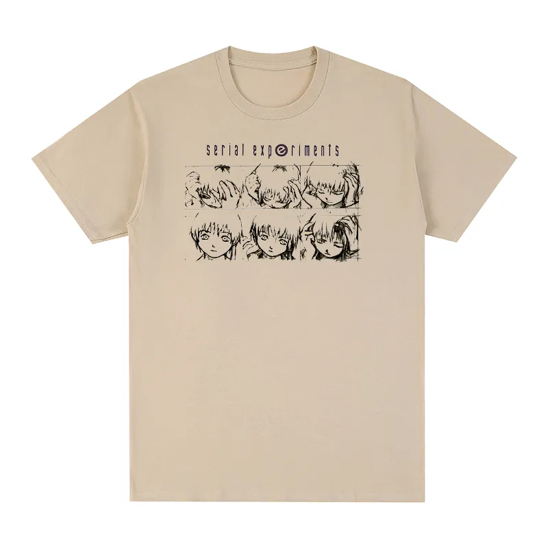 Série expériences Lain t-shirt Harajuku Streetwear Manga coton hommes t-shirt t-shirt femmes hauts 220623