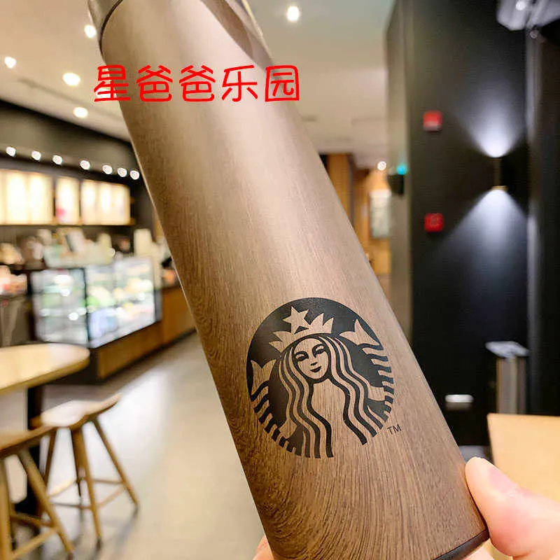 Подлинная чашка термоса Starbucks под дерево, черная веревка, чашка для воды из нержавеющей стали, выбор мужской портативной кофейной чашки