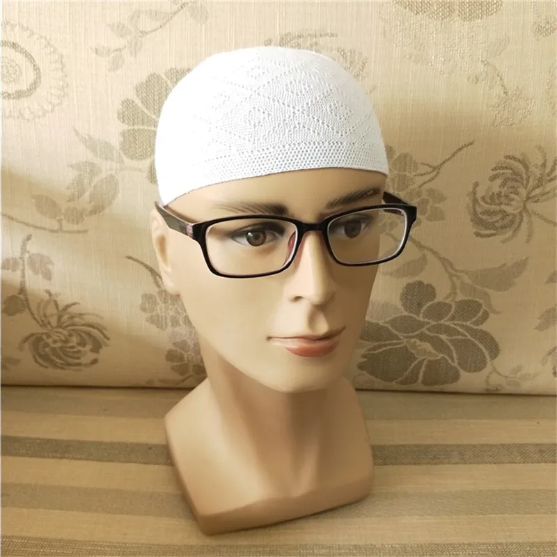 Gorro Beanie Hat Турецкий Мусульманин Мужчины Женщины Исламский Куфи Taqiya Takke Peci Skull Cap Prayer S Arabia Черный Белый Серый Вязать 220716