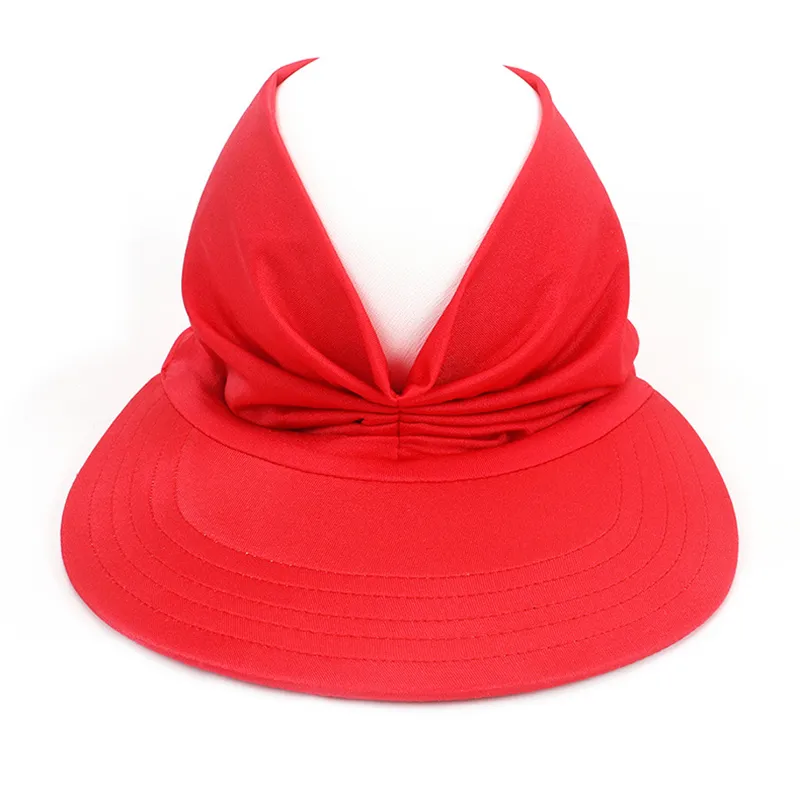 Visor Women Antiultraviolet Elastic Hollow Top Outdoor Quickdrying Sun Summer Beach Hat 220617