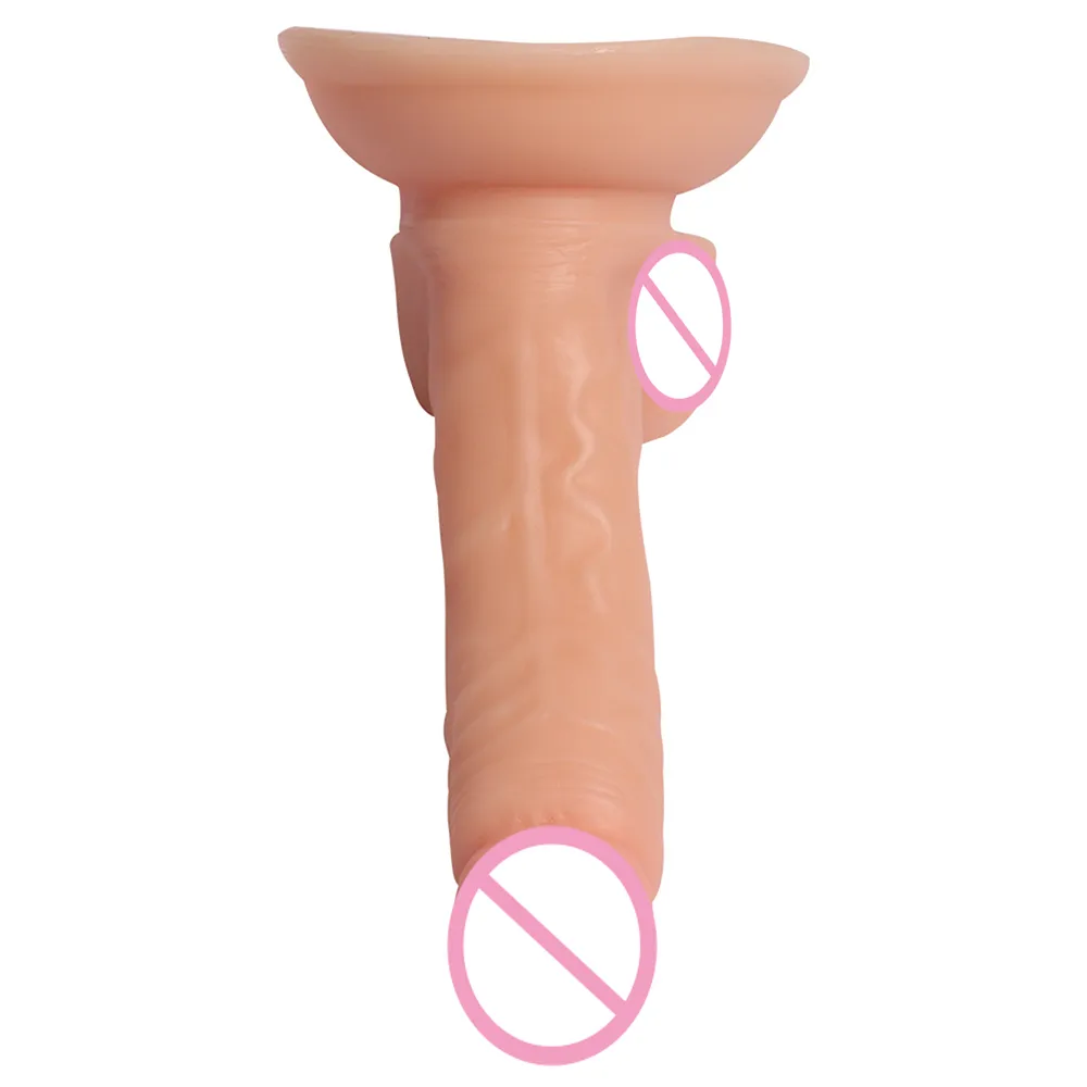 Kleiner realistischer Dildo mit Saugnapf, vibrationsfrei, für Frauen, G-Punkt, Anal, sexy Spielzeug, flexibler Penis, Lesben, langer, weicher Buttplug