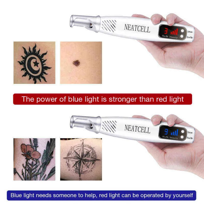 Face Care Devices Picosecond Laser Pointer voor Mol Removal Dark Spot Pen Tattoo Acne Skin Pigment Portable Machine Beauty Device 0727