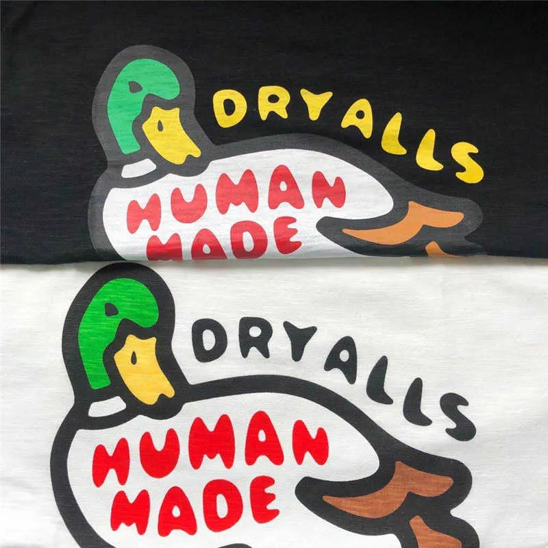 Men's T-Shirts Big Duck Print Pattern Human Made T-shirts Men Women 1 1 Top Tees Casual O-Neck Short Sleeve