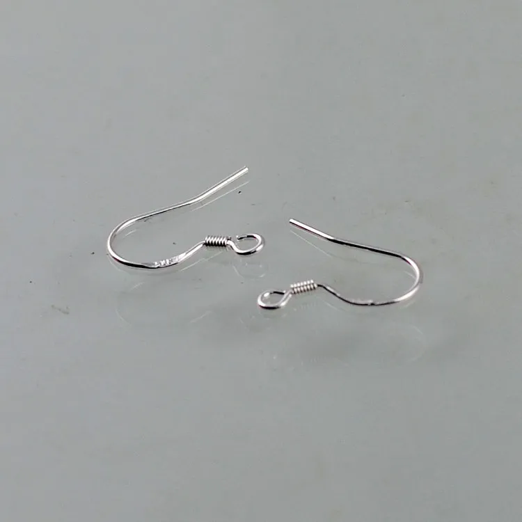 925 Silver Polish Earring Finding French Ear Wire Hook STERLING SILVER French HOOKS 925 EarWires Ear289I