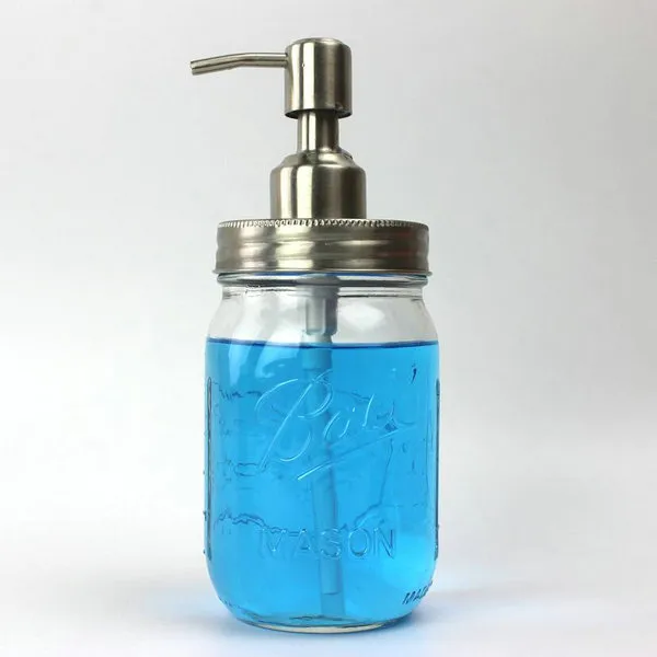 DIY Mason Jar Soap Dispenser Pump Lid And Collar For Mason Liquid lotion Pump HY-01B2847