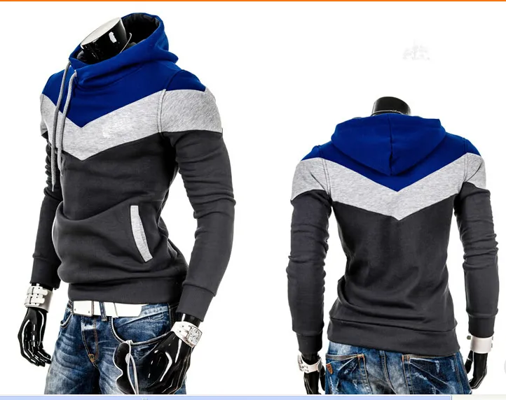Heißer verkauf neue männer farbe mit hut fleece mode lässig langarm hoodie manteljacke mantel kleidung für männer m-3xl
