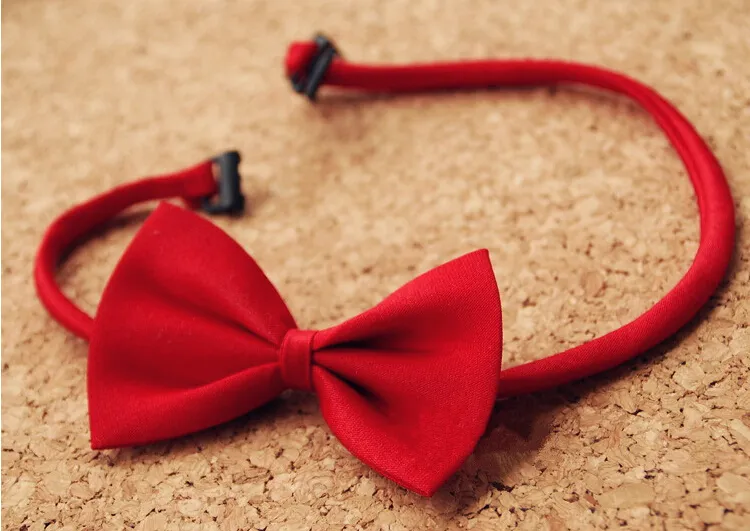 Candy colors bow tie clip on bow tie for children's bow with neck strap 278x