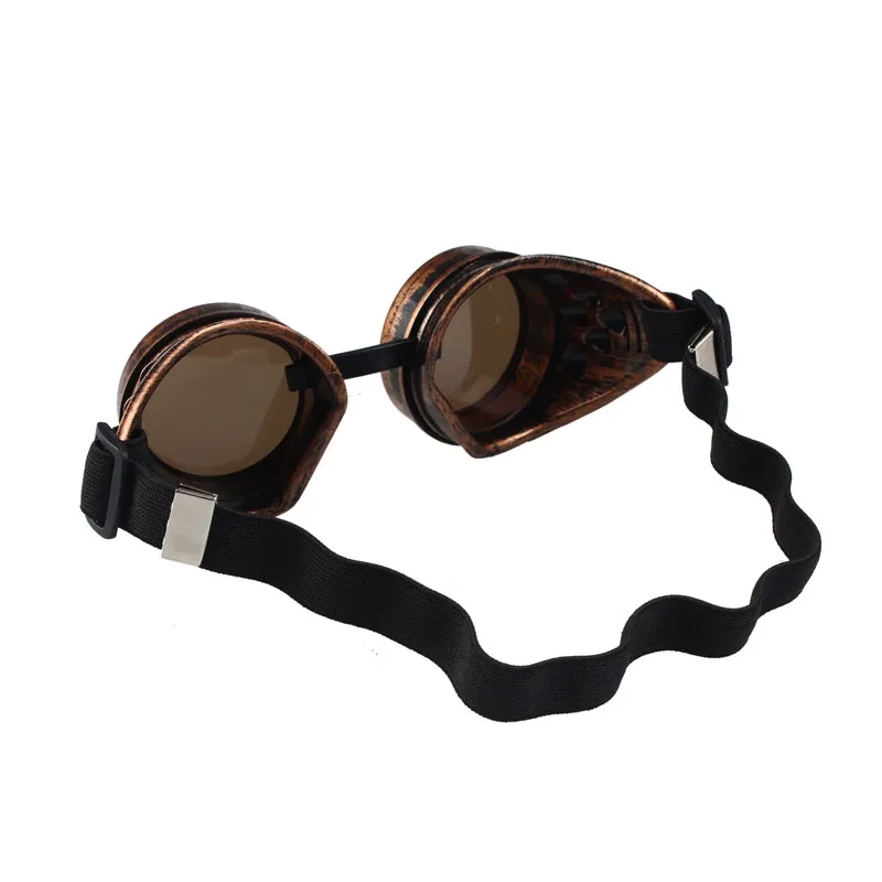 Whole- Unisex Vintage Victorian Style Steampunk Goggles Welding Punk Glasses Cosplay Glasses Sunglasses Men Women's Ey267n