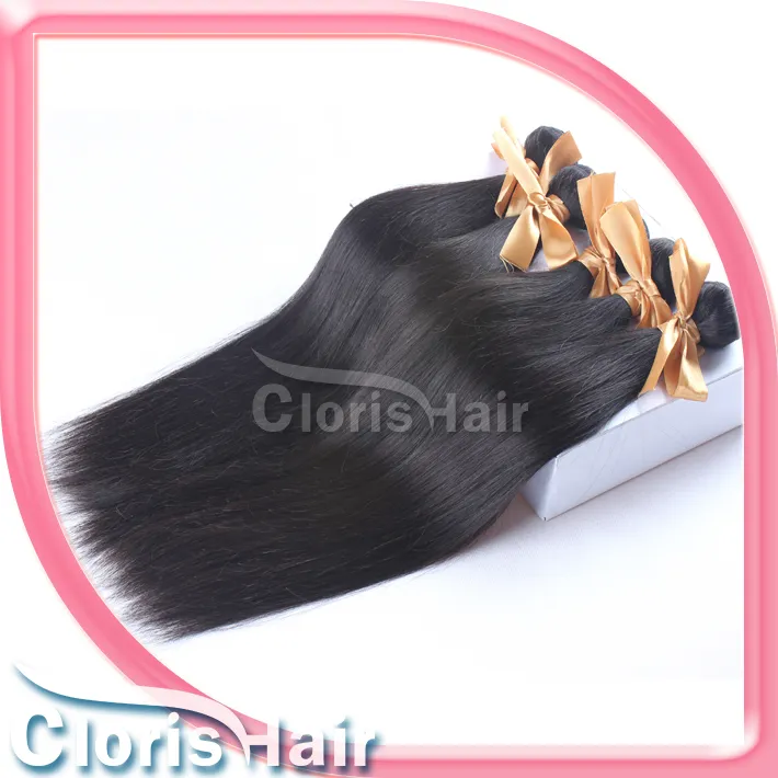 Top Brazilian Virgin Hair Straight 2 Bundles Deals Cheap Human Hair Weave Unprocessed Brazillian Silky Straight Hair Extensions Healthy End