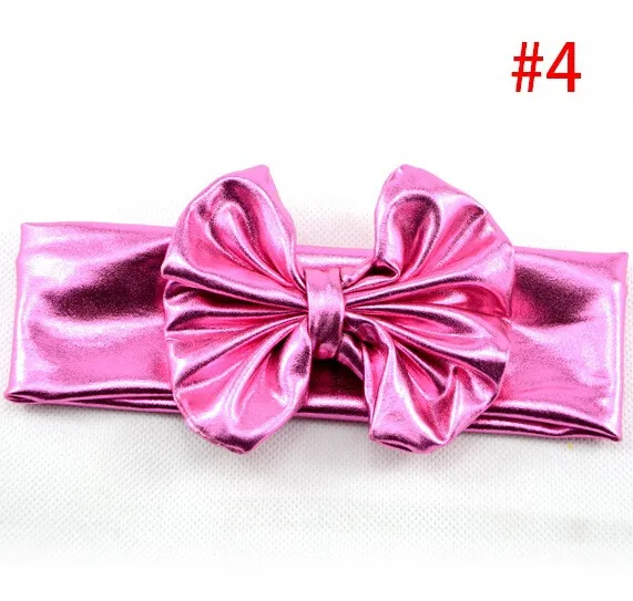 2015 hot sales Baby Girl Cotton Head wrap Gold Big Bows Headbands Hair Band blend fabric elastic Knot Headbands Baby Hair accessories 