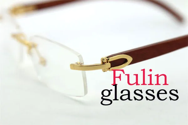 God kvalitet fast vitange design vikning av läsglasögon ram med fodral T8100903 dekor träglasögon som driver glasögon storlek 54-223a