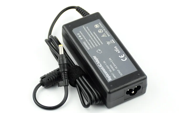 65W Laptop Charger 18.5V 3.5A 4.8 * 1.7 punta gialla Replacement AC Adapter HP DV2000 / DV6000