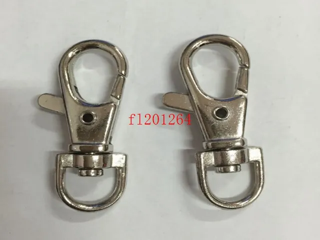 3 8cm Nickel Plated Key Rings Lobster Clasps Clips Snap Hooks Keychain Key Ring Metal Key Holder lot224F
