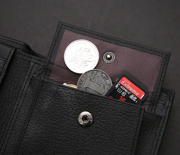 新しいスタイルの本物のレザーハスプデザインメンズウォレットコインポケットファッションブランド品質の財布財布の財布