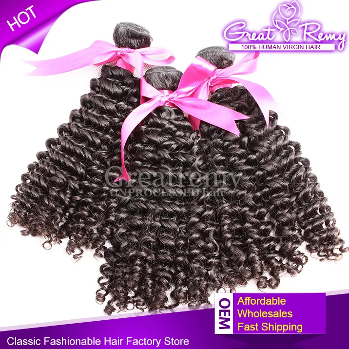 greatremy brazilian human hair bundles 830 natural color dyeable deep curly virginhair extensions factory hairweft