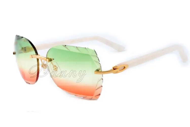 직접 고품질 선글라스 8300817 판 꽃 패턴 거울 다리 안경 세련된 황금 조각 렌즈 안경 크기 2697