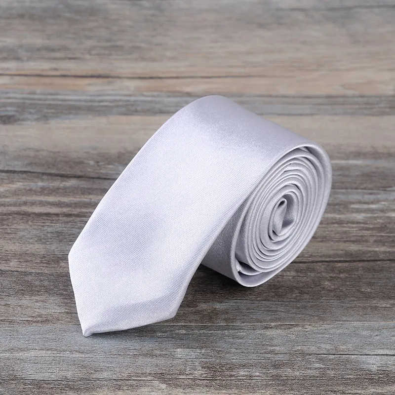 Versione stretta Cravatta Cravatta da uomo su misura i 145 5 cm Cravatta Tempo libero Freccia Cravatta Skinny Tinta unita Cravatta FedE315J