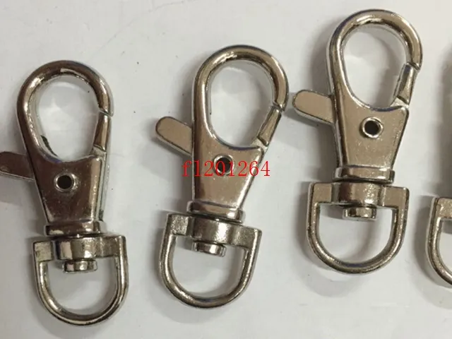 3 8cm Nickel Plated Key Rings Lobster Clasps Clips Snap Hooks Keychain Key Ring Metal Key Holder lot277z