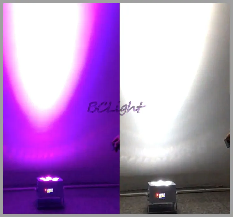 1 fly case / Wireless DMX par light RGBWA+UV 6x18W wash uplighting IR control led battery operated lighting