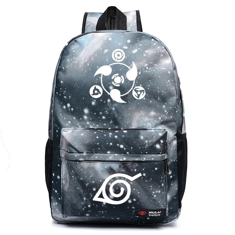 Nova mochila naruto menino menina hokage ninjia sacos de escola para adolescentes saco de esportes anime japonês mochilas330g