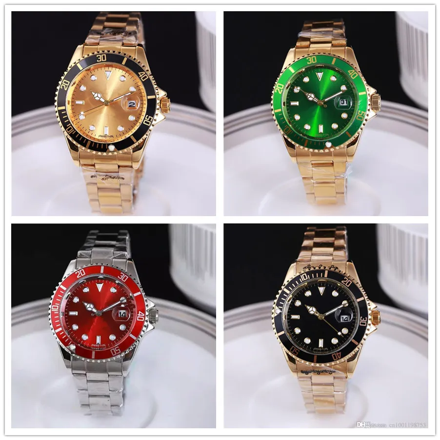 Venda como bolos moda masculina negócios casual de alta qualidade à prova dwaterproof água corrente aço quartzo relógio sargento esportes watch299z