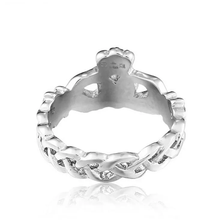 Toute nouvelle marque de créateur dames Claddagh en acier inoxydable crâne anneaux pour les femmes fête de mariage 3131