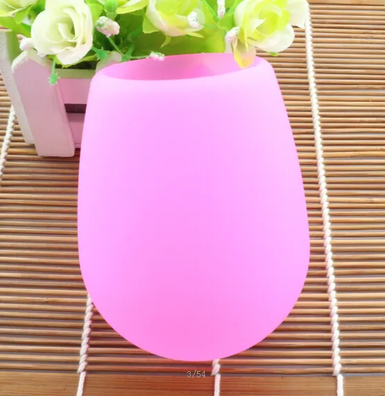 New Arrive Colorful Fashion 2017 Unbreakable clear Rubber Wine Glass silicone silicone wine cup wine glasses
