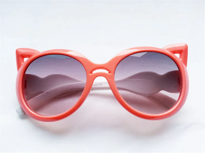 Lunettes de soleil œil de chat mignonnes à la mode, lunettes de soleil de protection pour enfants, pour filles et garçons, accessoires de plage en plein air Eyewea207S
