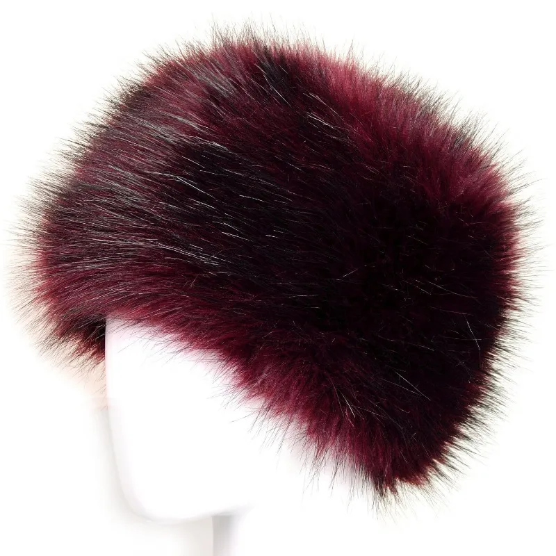 Whole-New Ladies Faux Fox Fur Russian Cossack Style Winter Hat Warm Hats High Quality253c