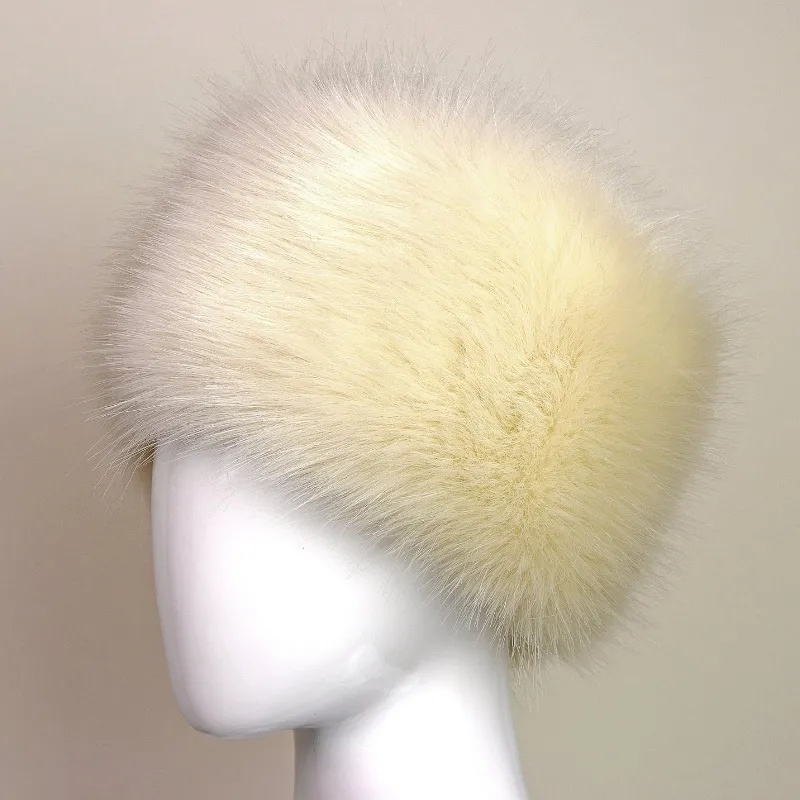 Whole-New Ladies Faux Fox Fur Russian Cossack Style Winter Hat Warm Hats High Quality253c