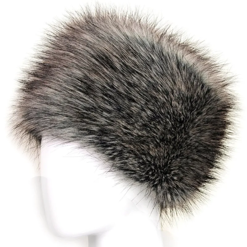 Wolne nowe kobiety Faux Fox Fur Rosyjski Kosadek Winter Hat Warm HAT HATS Wysoka jakość253c