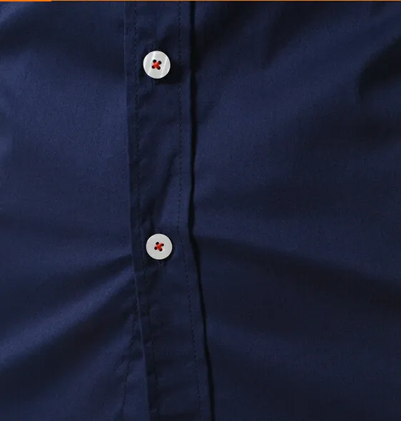 Nueva moda de algodón delgado de algodón de algodón de manga larga conjunta camisetas con estilo elegante camisa 2 Tamaño de color M-2XL CS32