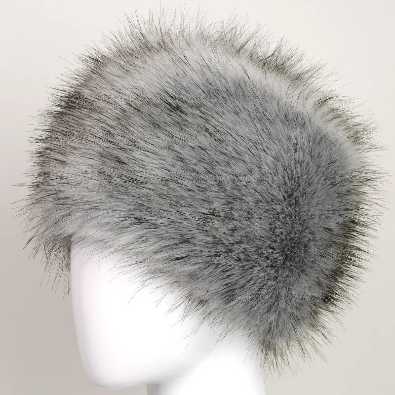 Whole-New Ladies Faux Fox Fur Russian Cossack Style Winter Hat Warm Hats High Quality253c