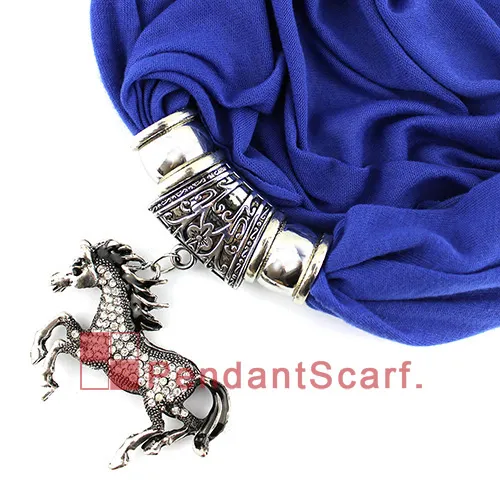 Nuevo diseño Rhinestone caballo joyería colgante bufanda moda mujer cuentas borla suave collar bufanda es disponibles, envío gratis, SC0044