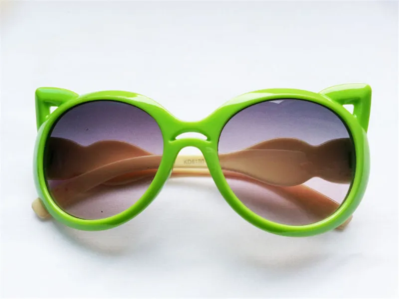 Мода милые кошачьи глазные солнцезащитные очки Защитные Дети Солнце