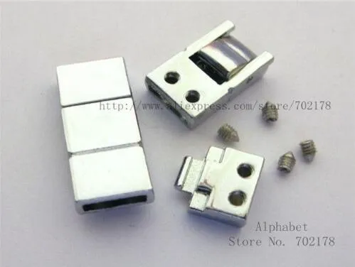 color plateado de aleación de zinc conector de 8 mm encantos de la diapositiva collar DIY Accesorios Fit 8mm mascotas pulsera llavero
