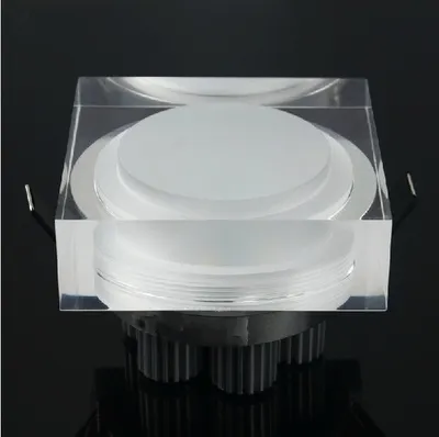 3W Led Downlight Square LED Ceiling Recessed Light AC85-265V Cabinet Wall Spot Down light Ceiling Lamp Home Lighting