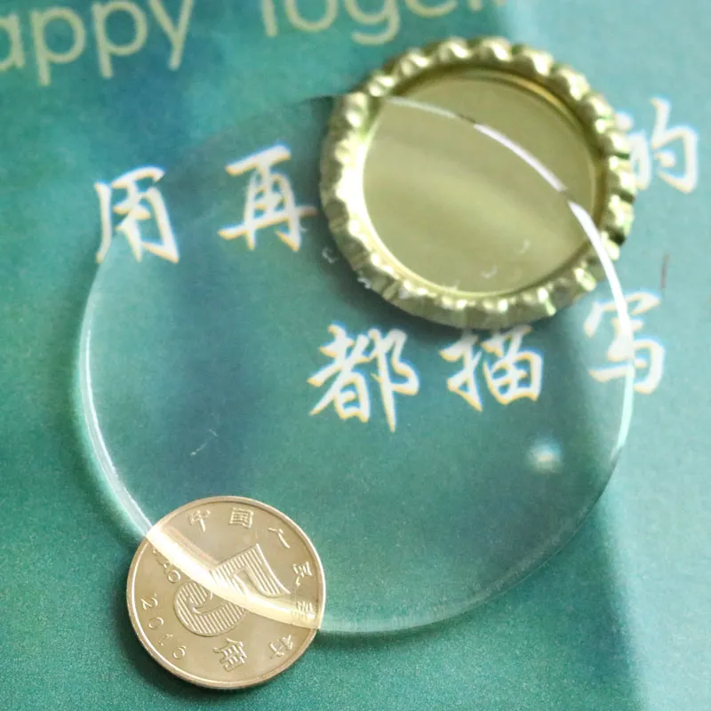 partia 58 mm przezroczyste kopuły epoksydowe Wysoka przezroczystość żywicy naklejka kółka 1 6 mm biżuteria
