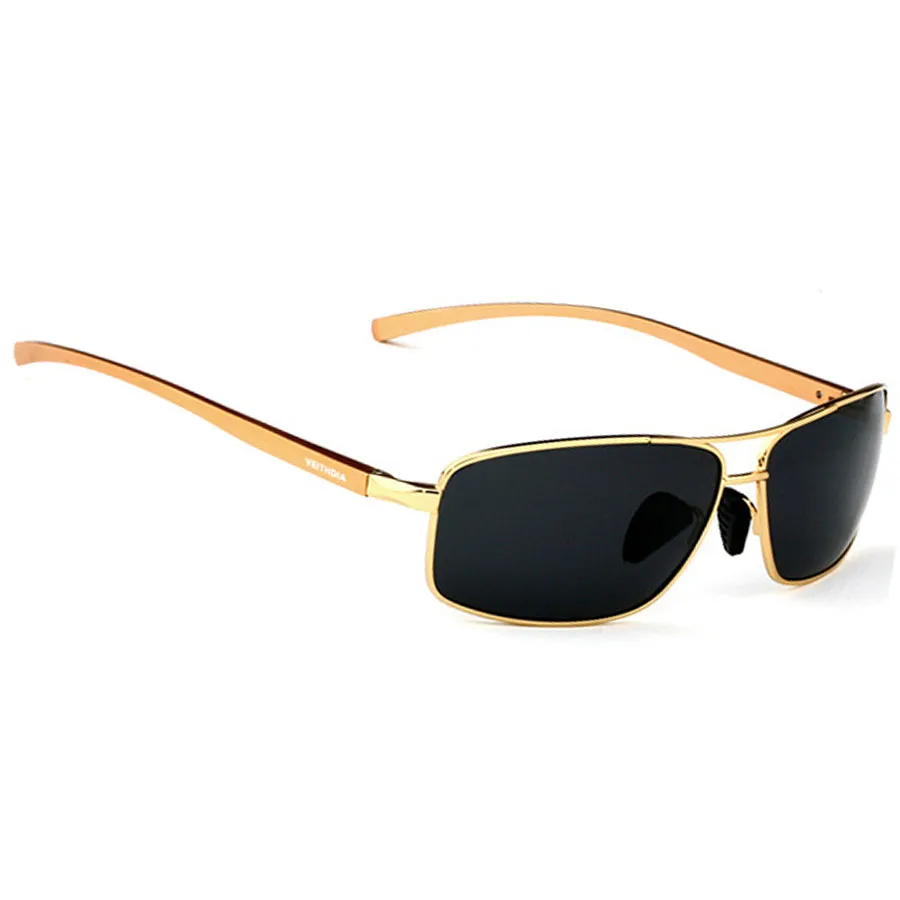 Veithdia marca logotipo design masculino alumínio polarizado óculos de sol condução óculos de sol óculos acessórios 2458353k