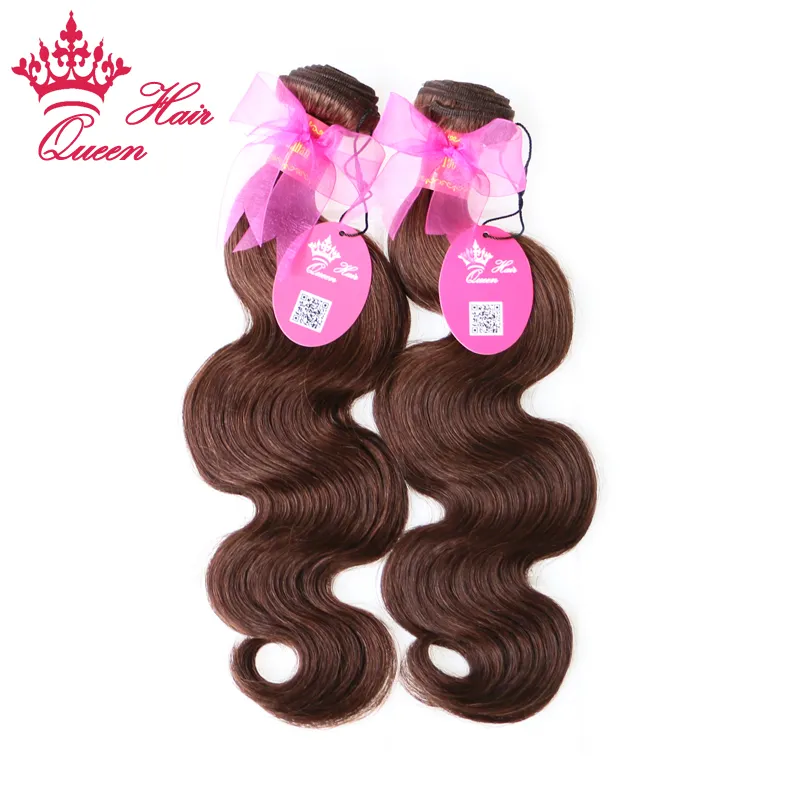 #Natural Brown Brazilian Body Wave 100% Human Hair Extensions in stock Queen Hair Products