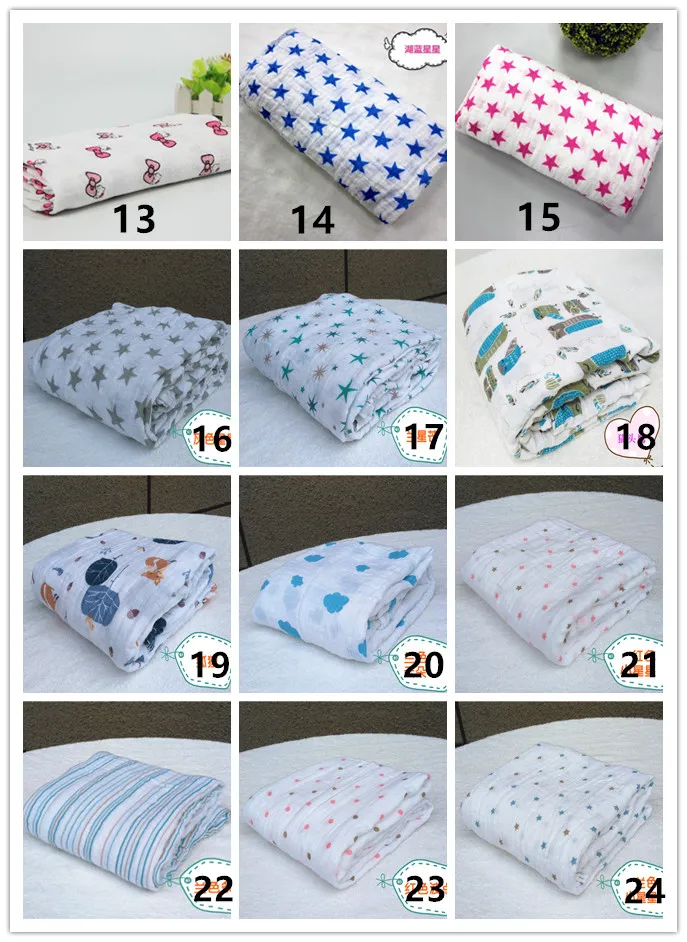 35 Estilo manta de muselina aden anais swaddle bebé manta envoltura manta toweling bebé primavera verano bebé infantil manta 120 * 120 cm