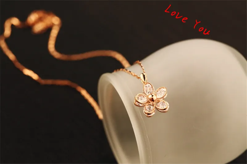 Большой кубический цирконий цветок кулон ожерелье женское колье ожерелье для свадебной вечеринки модные ювелирные изделия костюм корейские аксессуары293s