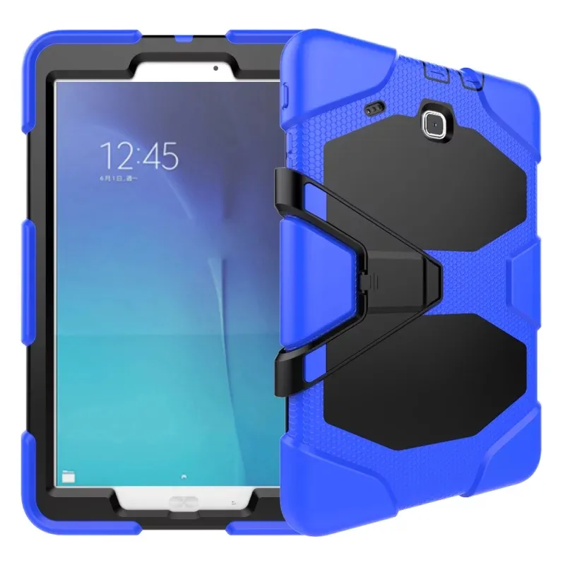 Waterproof Floating Phone Tablet PC Soft Solicon Case For Samsung TabE T560 9.7inch Military Extreme Heavy Duty Shockproof With Screen Protector Kickstand