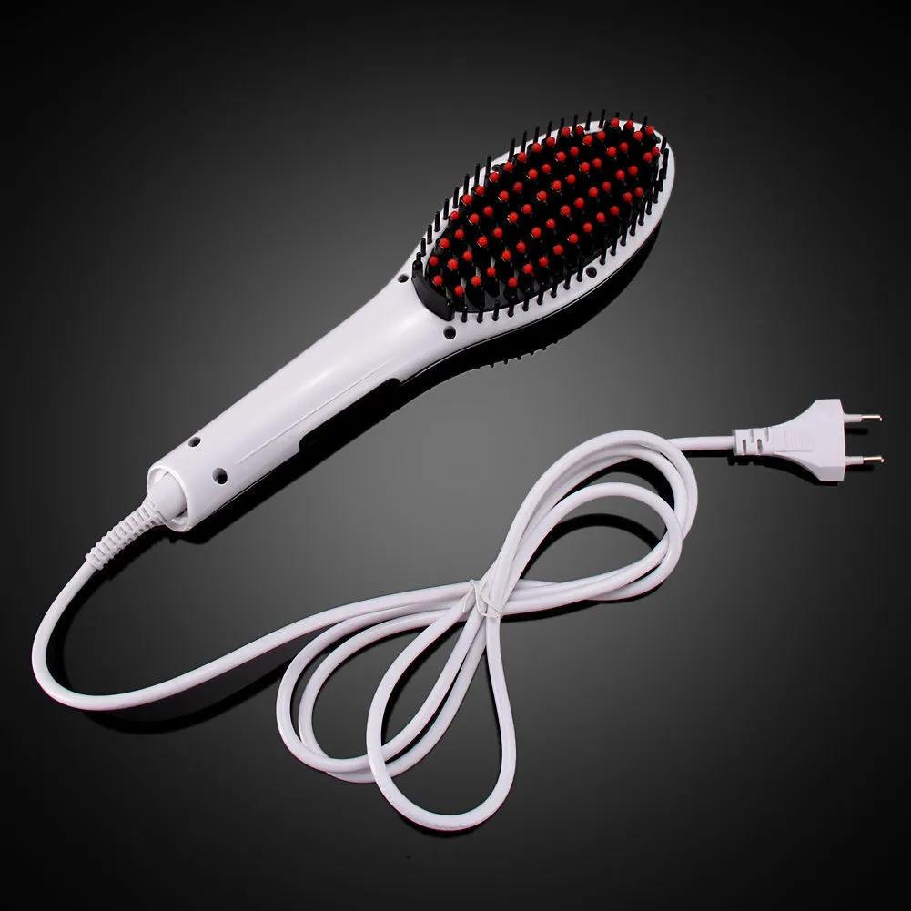 hair straightener LCD Electric Hair Straightener Comb Hot Iron Brush Auto Fast Hair Massager Tool hairs straightener